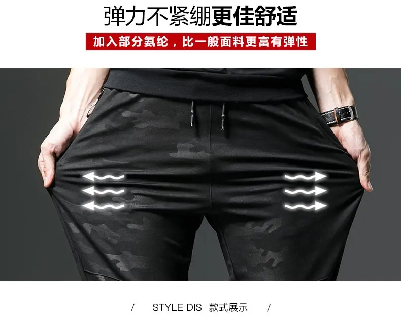Autumn Men Sports Pants Thin Slim Casual 2019s Sweatpants Linen Fashion Pantaloni Tasche Celana Pria Hot Bestselling GG50ck074