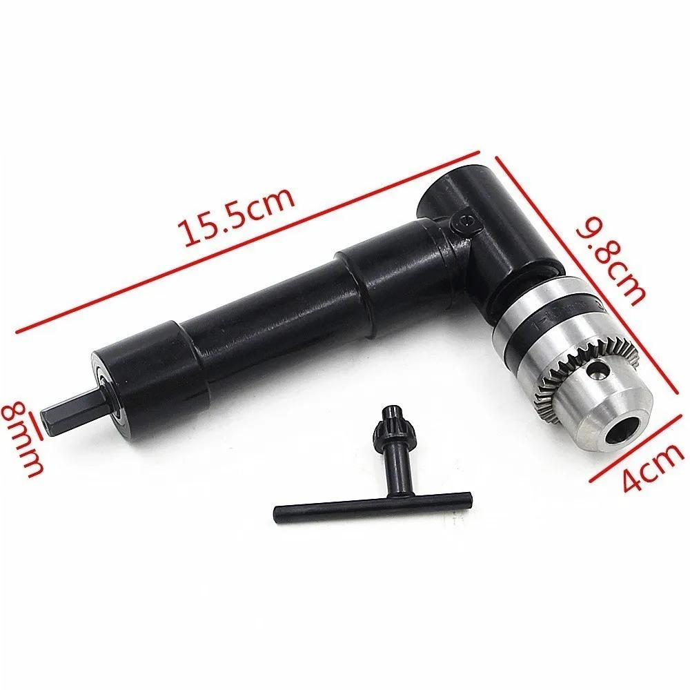 LAMEZIA 90 Degree 8mm Adjustable Hex Angle Driver Screwdriver Extension Socket Adapter Drill Chuck Power Tools Accessories