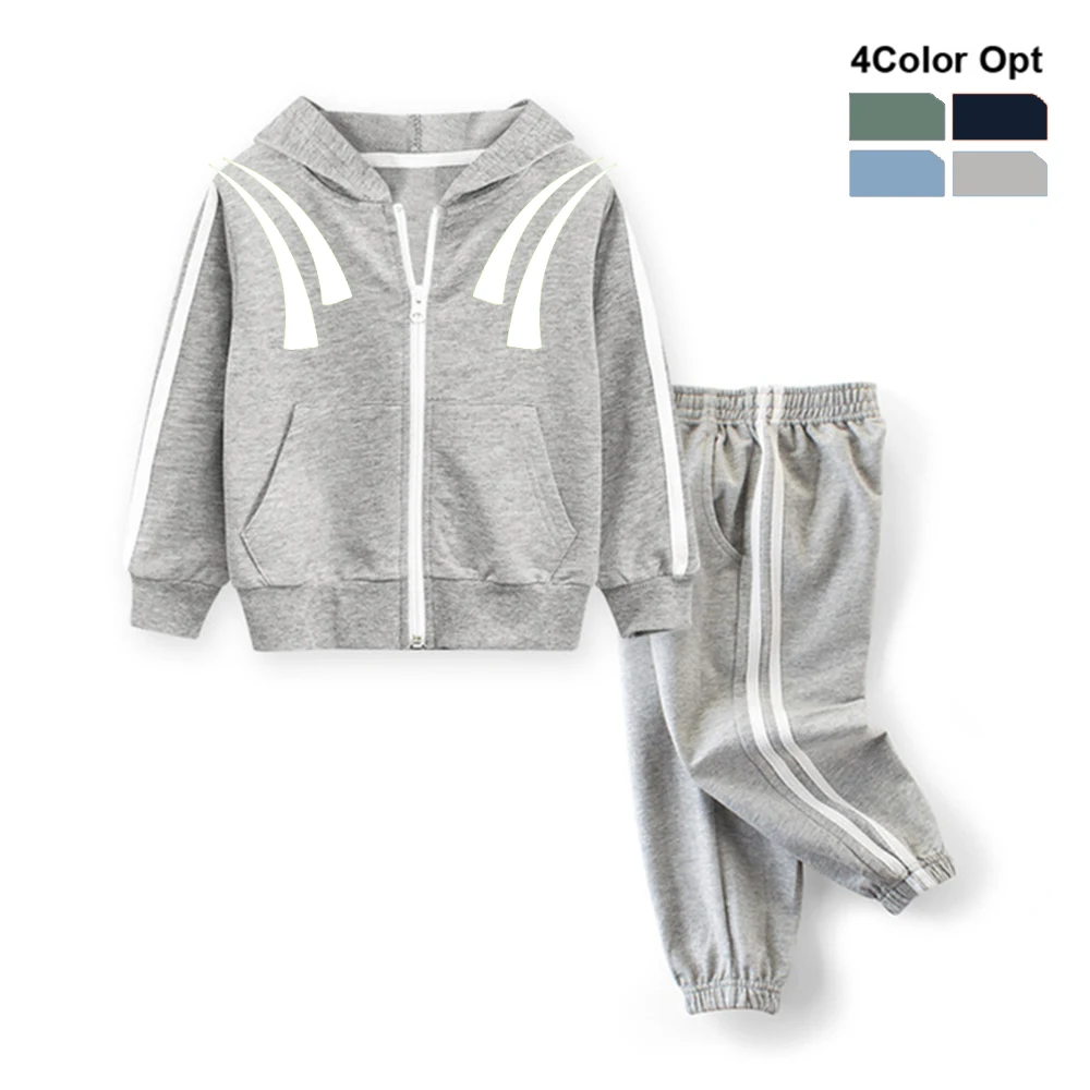  Boys Girl Tracksuit Toddler Kids Baby Hood Hoodie Sweat Coat Sport Long Pants Trousers Children Run