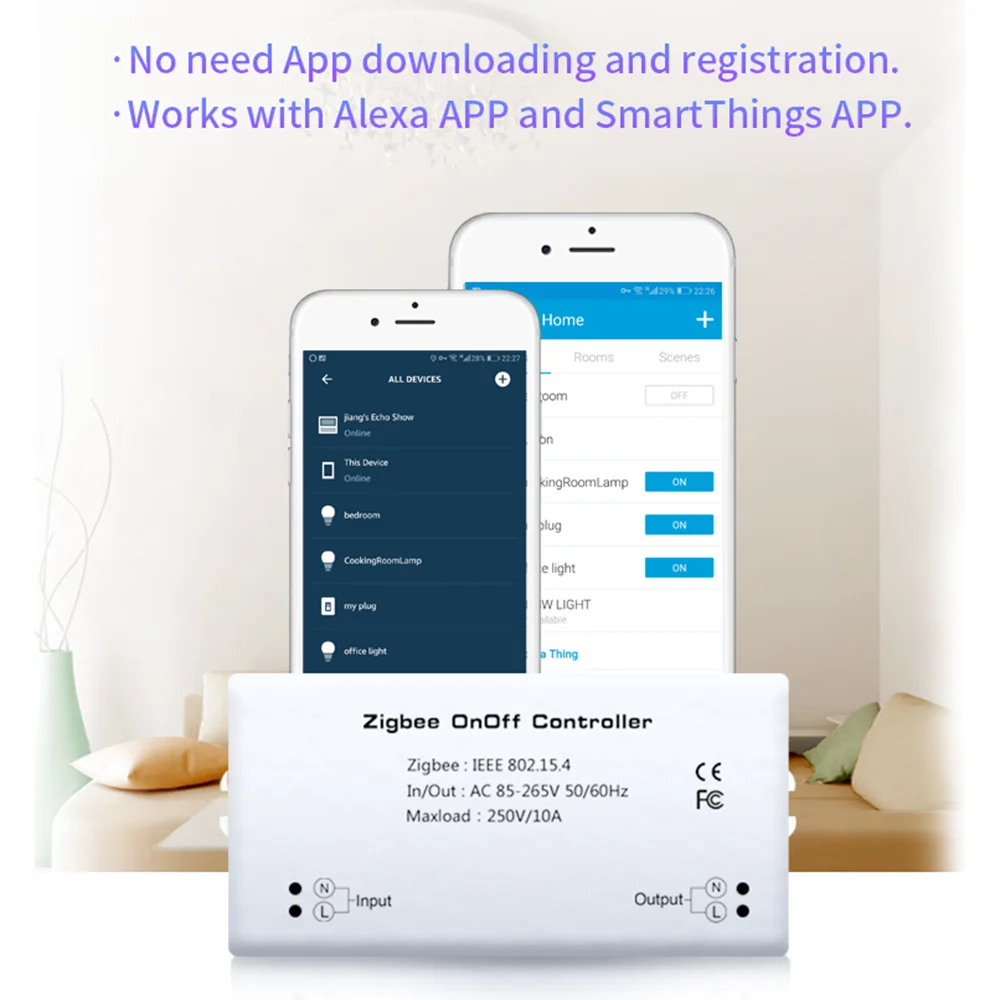 Регулятор Zigbee On/Off ler S mart переключатель с дистанционным управлением через