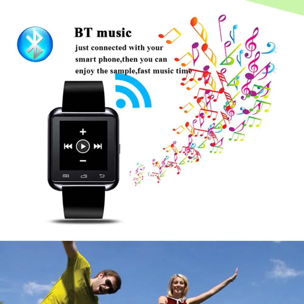 

U8 Smart Watch Bluetooth Smartwatches Touch Screen Wirst Watches Without Altimeter For Android Smartphone IOS with Retail Pack