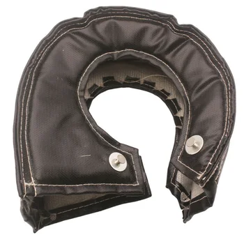 

1pc Turbine Sleeve Fiber Optic T6 Turbocharger Blanket Heat Shield Temperature Resist W/ 2 Spring Replacement