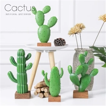 

Cool Gift Ceramic Crafts for Indoor Desktop Decoration Simulated Plant Cactus Ball Decoration Indoor Desktop Resin Green Plant