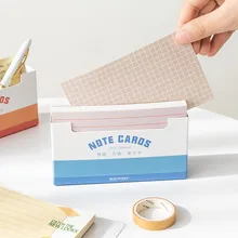 Minkys nova chegada 150 folhas engrossado grades linha cartões de nota memorando folha de papel diário para fazê-lo paperlaria papelaria escola
