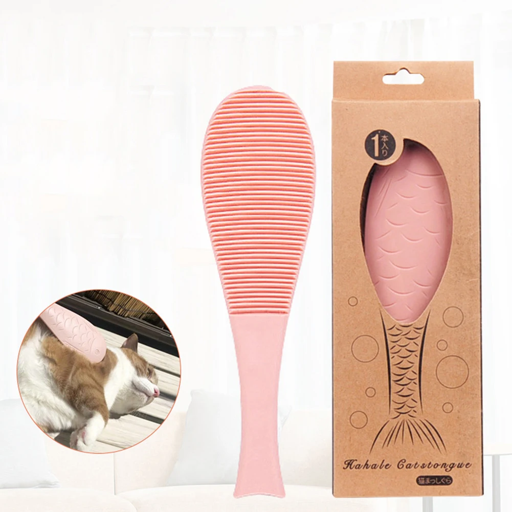 Pet Kitten Portable Simulation Cats Tongue Massage Comb Brush Grooming Tool Cat Brush Massage Pet grooming supplies