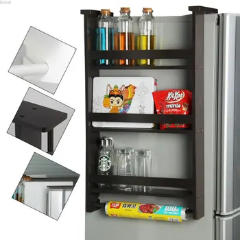 

Creative refrigerator side wall hangers kitchen seasoning rack multifunctional storage hangers home organization and storage