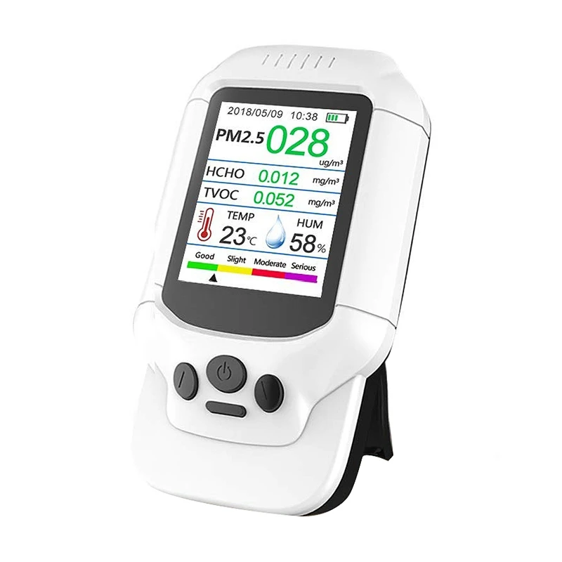 

Air Quality Pollution Tester,Temperature And Humidity Meter, Sensor, Detect Pm2.5/Pm10/Pm1.0 M Icron Dust, Test Indoor Tvoc Vola