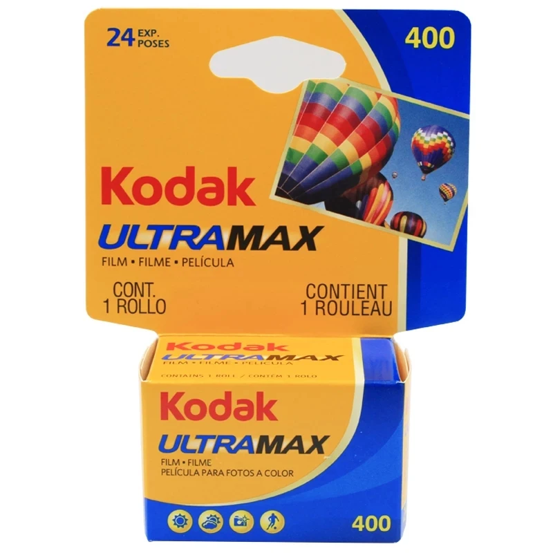 Пленка KODAK UltraMax 400 цветная 35 мм 24 экспозиции в рулоне подходит для камеры M35 / Holga
