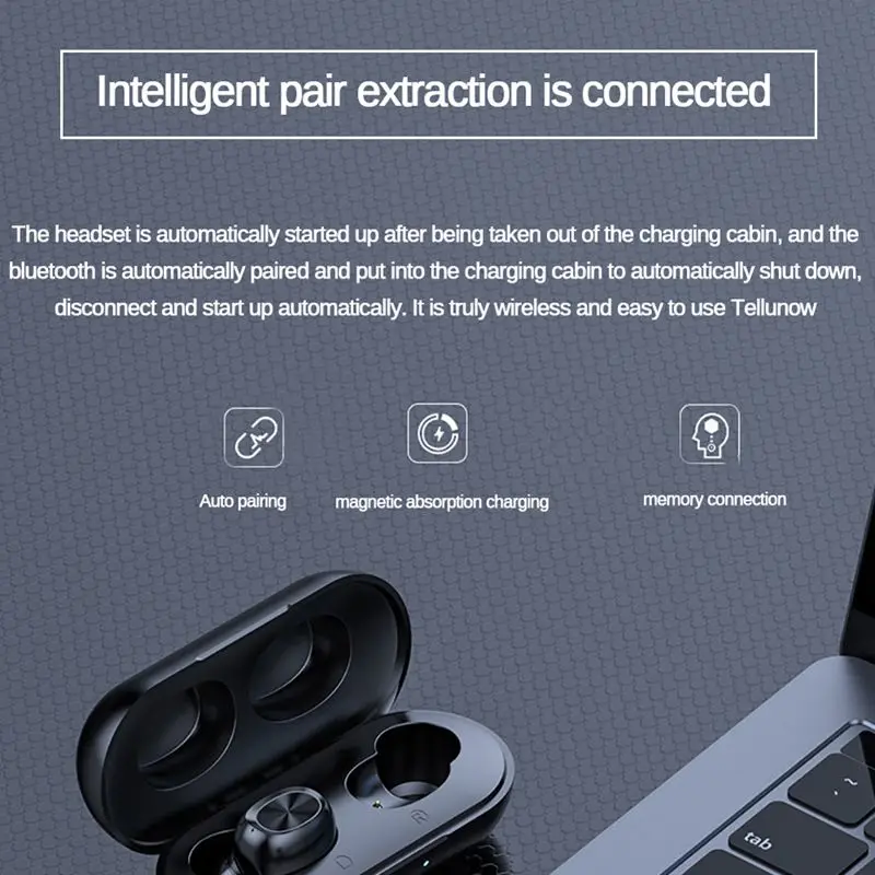 B5 TWS 5,0 Bluetooth Беспроводные наушники с сенсорным управлением 6D стерео наушники бас гарнитура с микрофоном зарядная коробка