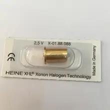 Оригинальная лампа HEINE XHL#088 2,5 V, X-001.88.088, галогеновые лампы с эффектом ксенона, Альфа точка бета 200 Ретиноскоп