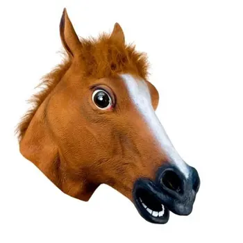 

Horse Head Mask Latex Cosplay Halloween Halloween Halloween Funny Animal