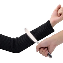 1 пара защитных порезанных перчаток Защита руки из нержавеющей стали проволока ударопрочная рука рукав для защиты запястья наружная защита