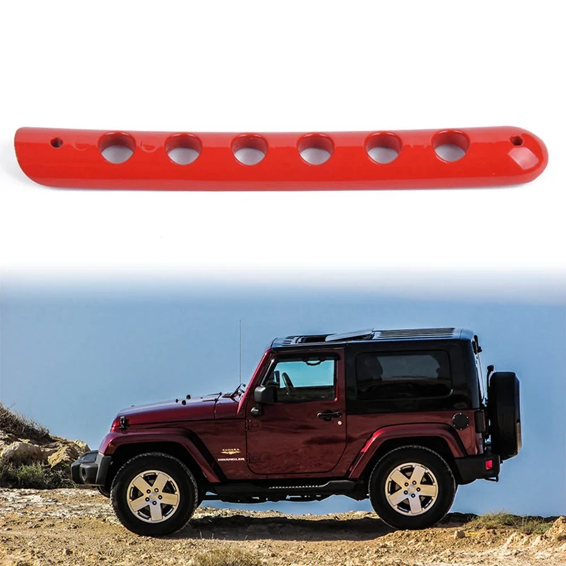 Автомобильные аксессуары для Jeep Wrangler, красные модифицированные автомобильные дверные ручки, дверные запястья, автомобильные дверные ручки, 3 штуки