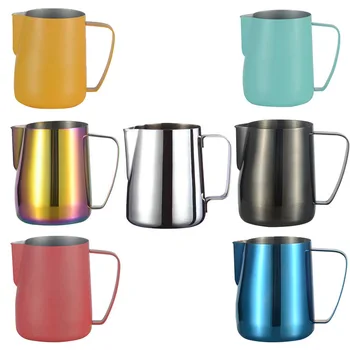 

Stainless Steel Milk Frothing Jug Pitcher Kitchen Tools Milk Frothing Jug Espresso Coffee Pitcher Barista Craft Coffee Latte