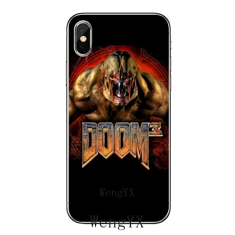 Для samsung Galaxy S10 Lite S9 S8 S7 S6 edge Plus S5 S4 примечание 9 8 5 4 мини Мягкий чехол для телефона Doom игры логотип