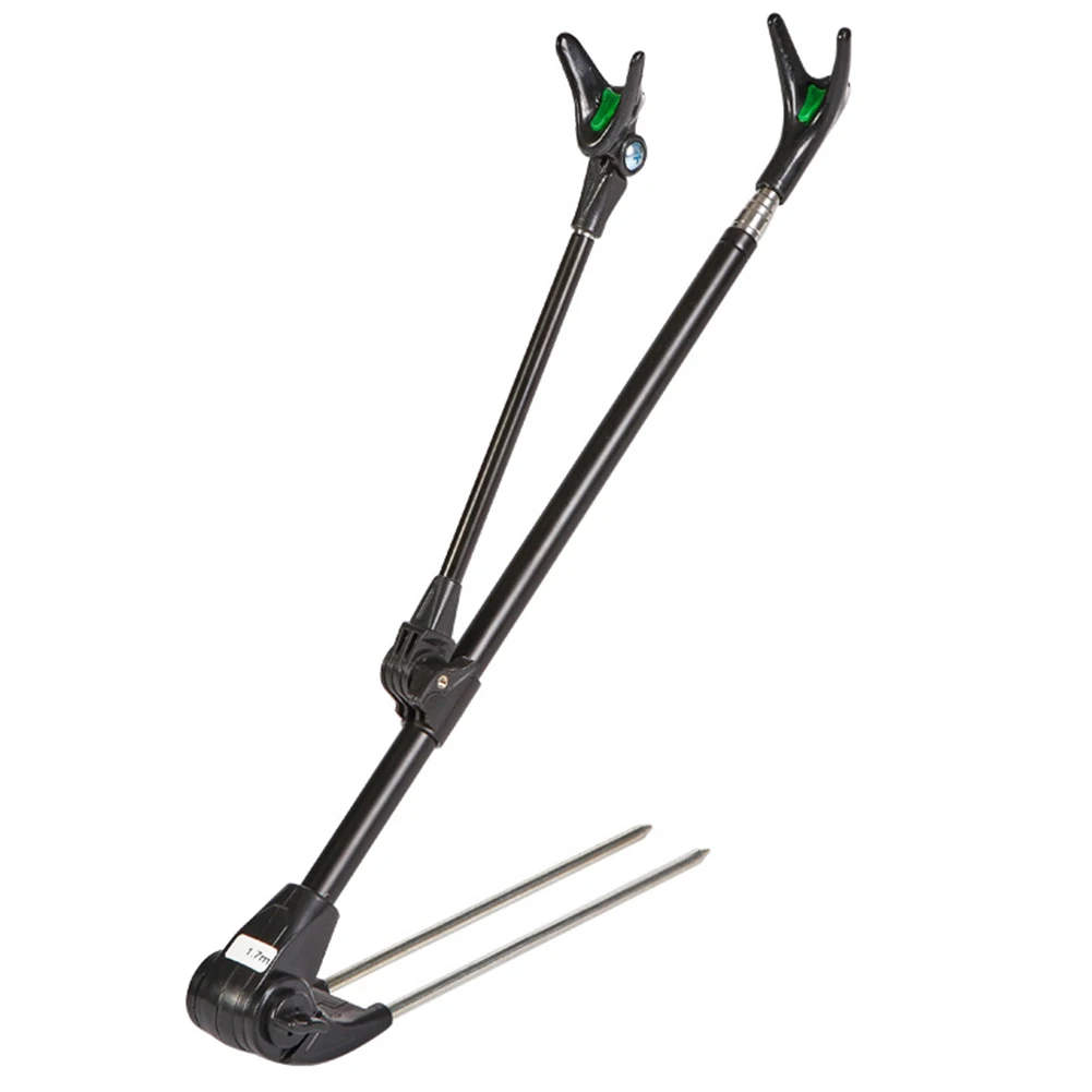 

Stable Rotatable Stand Fishing Rod Holder Stainless Steel Bracket Outdoor Support Adjustable Angle Tool Ground Insert Easy Use