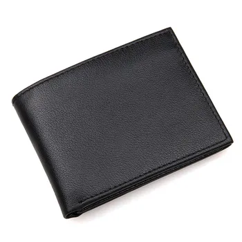 

Genuine Leather RFID Wallet Miltifunction Card Case Men's Credit Card Holder Security Bifold R-8135A-1