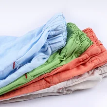 Летняя одежда модные детские шорты в Корейском стиле из конопляного хлопка для мальчиков и девочек детские брюки