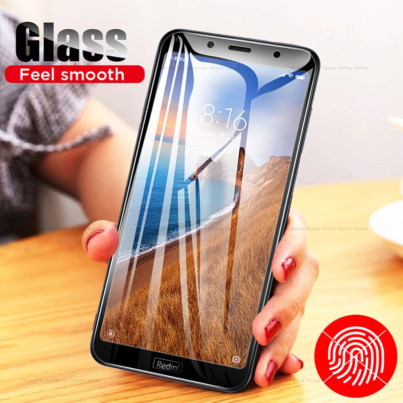 Защитное стекло закаленное 9D для Xiaomi Redmi 7 7A 6 K20 Pro 6A 5A 5 Plus 4X Y3 GO|Защитные стёкла и