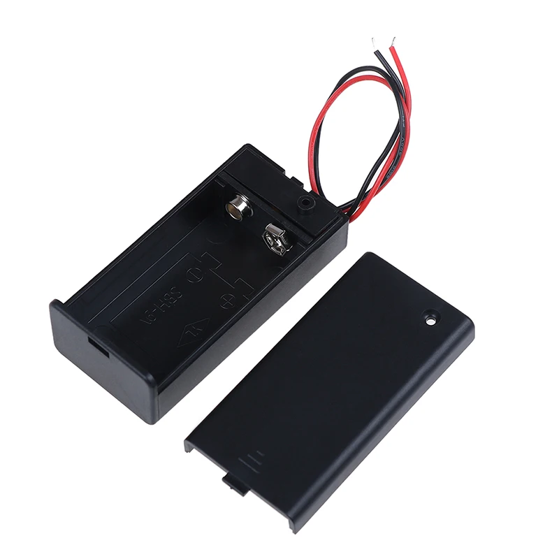 9V Вольт PP3 держатель батареи Коробка dc Чехол w/провод на переключатель включения/выключения крышка