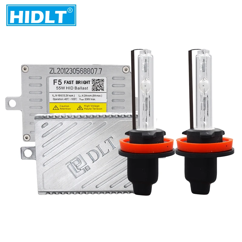 HIDLT Genuine Original DLT F5 Fast Start Ballast HID Conversion Kit Xenon D2H H7 H1 H9 H11 Cnlight Auto Car Headlight Bulbs