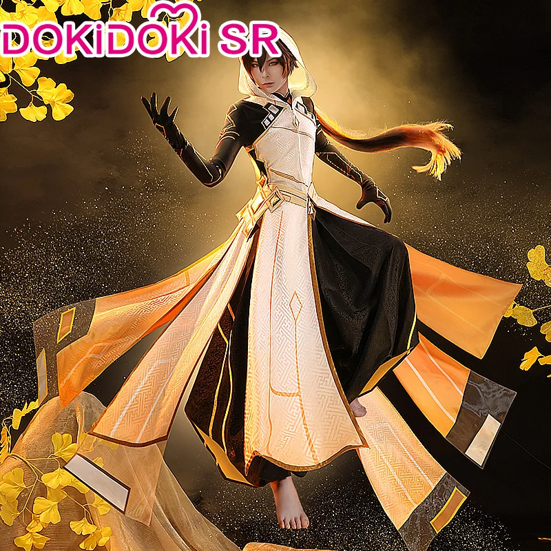PRE-SALE DokiDoki-SR Game Genshin Impact Zhongli Cosplay Zhong Li Morax Costume Halloween | Тематическая одежда и униформа