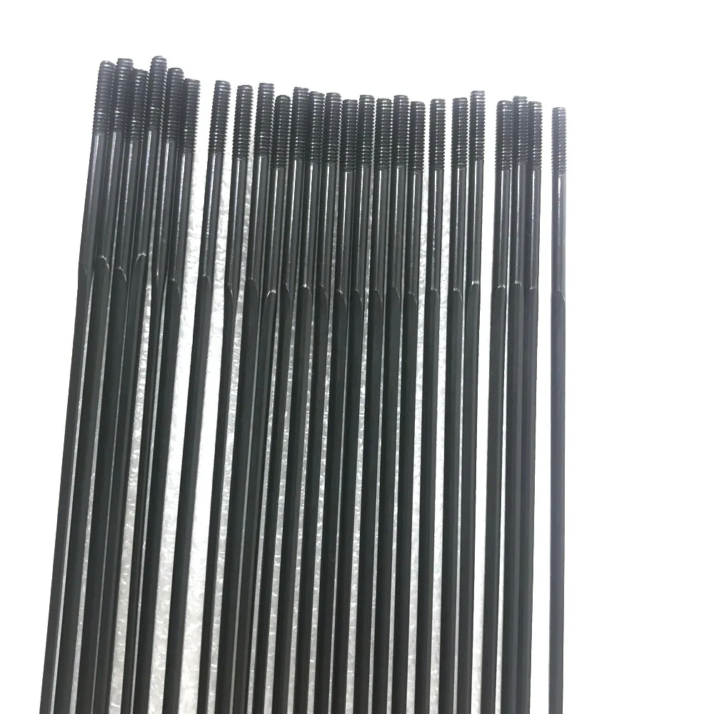 12pcs/lot Pillar Aero Wing 20 straight pull Gauge 14 2.0mm Black 220-306mm stainless steel spokes original thread XC CX racing
