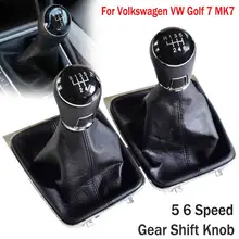 Автомобильный стиль, Ручка рычага переключения передач, ручная ручка 5/6 скорости для Volkswagen VW Golf 7 MK7 2013- с чехлом для багажника