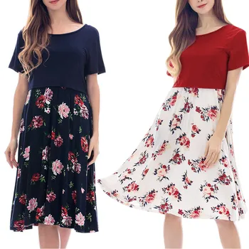 

Maternity Clothes For Pregnant Maternity Dresses Women Pregnant Maternity Nursing Solid Breastfeeding Summer Maternity Dress