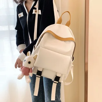 

Backpack Women's Korean-Style Bag 2020 New Large-Capacity Fashion Pu Small Backpack Student Bag