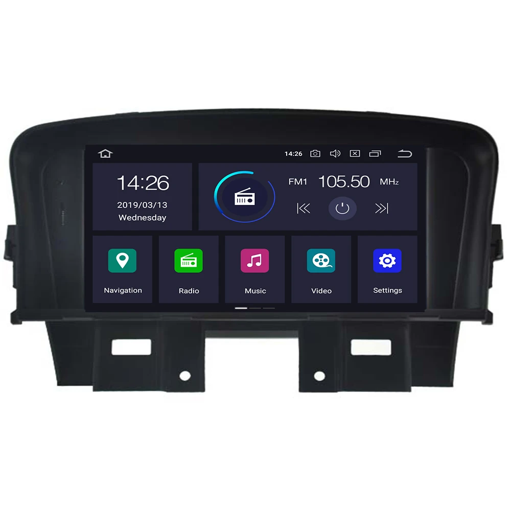 Автомагнитола 2 Din Android 10 с DVD-плеером GPS-навигацией стерео Wi-Fi для Chevrolet Cruze 2008-2012 2013