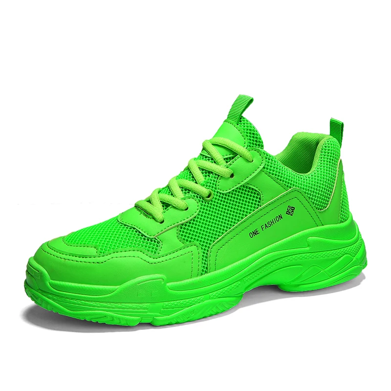 Зеленый 35-45 Tenis Masculino брендовые кроссовки мужские теннисные туфли мужские устойчивые спортивные кроссовки унисекс Спортивная обувь крутые блестящие цвета - Цвет: Зеленый