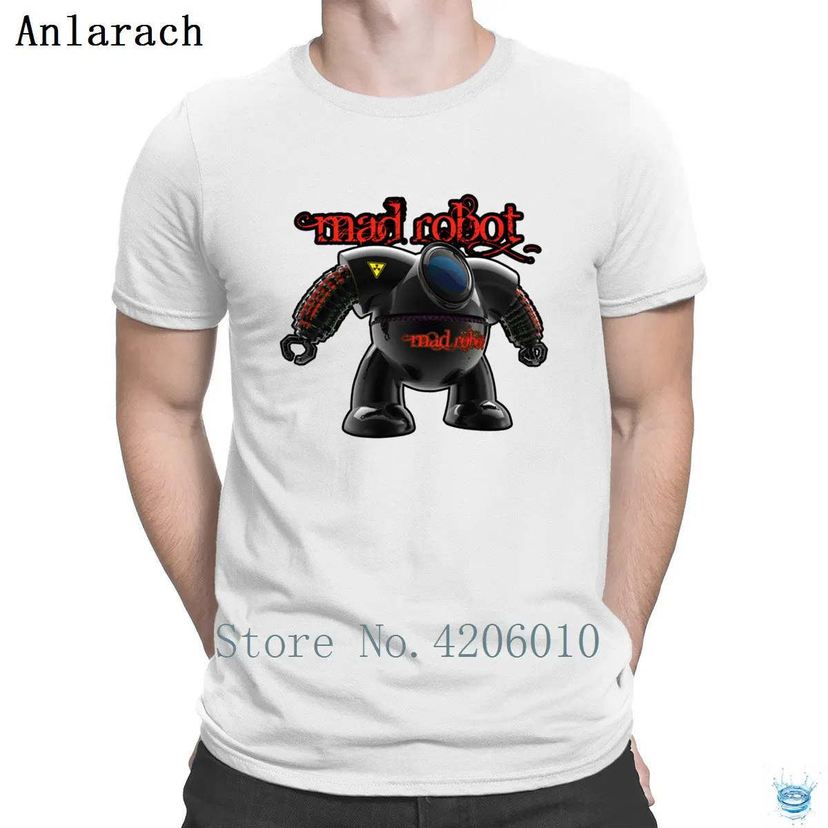 

Mad Robot T-Shirts Short Sleeve Letter Create Free Shipping T Shirt For Men Weird Summer Style Gents Funny Casual