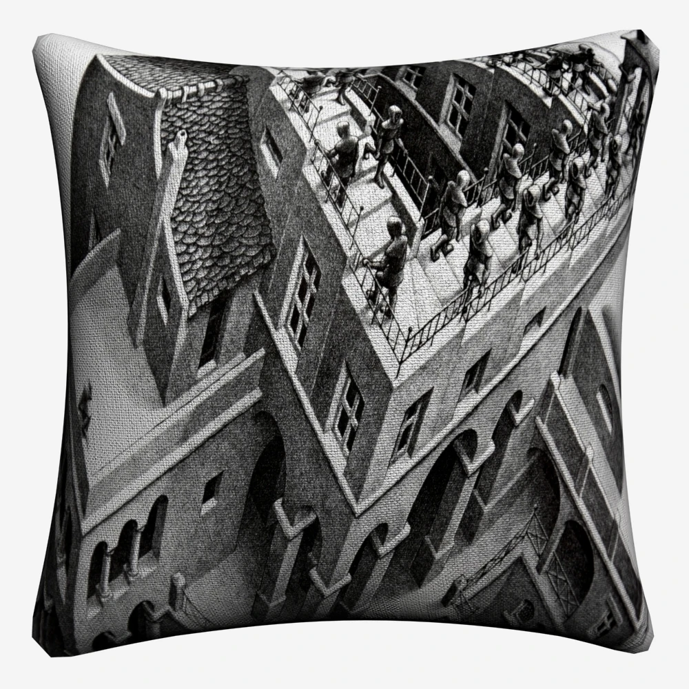 Escher Surreal геометрический рисунок декоративная хлопковая льняная наволочка 45x45 см для дивана стул декоративные домашние наволочки Almofada