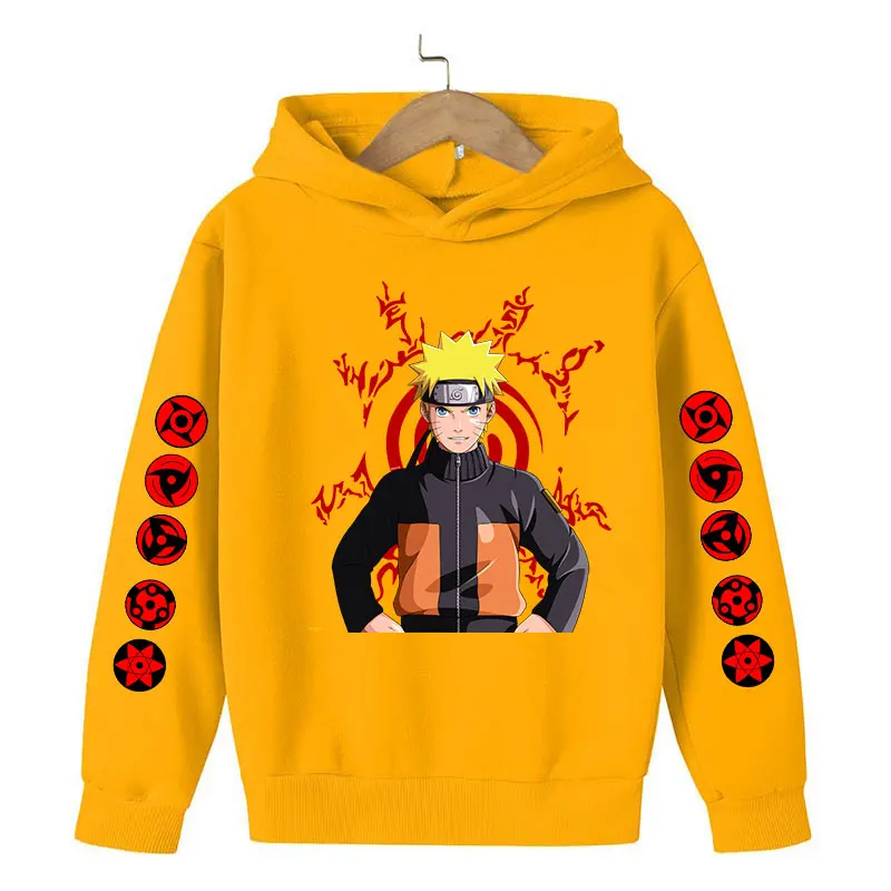Anime Narutos Boy Clothes Ninja Hoodie Childrens Coat Clothing Boy Hoodie Autumn Clothes Kids Sweatshirt Casual jogging Costume