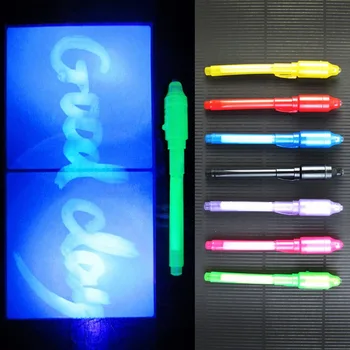 

Dozzlor UV Invisible Light Pen Funny Marker Pen School Supply Creative Magic Kids Students Gift Led Lamp Coloful Highliters New
