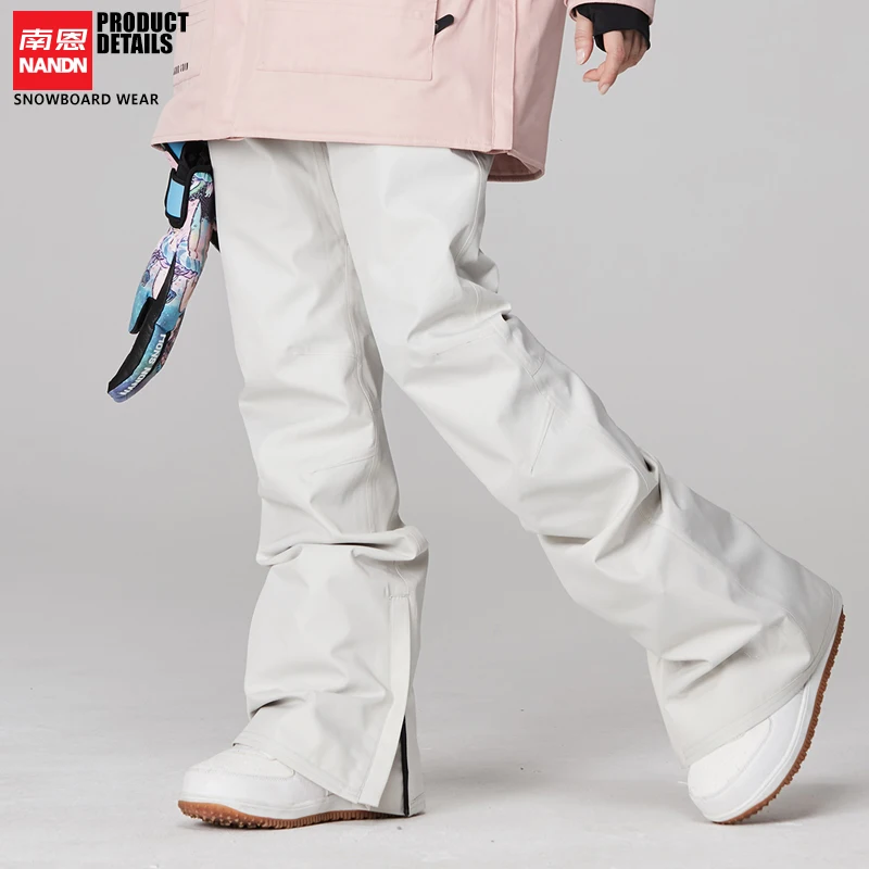 NANDN лыжные брюки тонкие, водонепроницаемые и ветрозащитные для мужчин и женщин Сноубординг