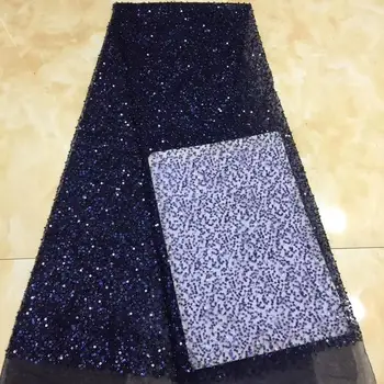 

Cassiel Sequins Lace Fabric High Quality Nigerian African Lace Fabrics Latest French Tulle Lace Fabric for Wedding