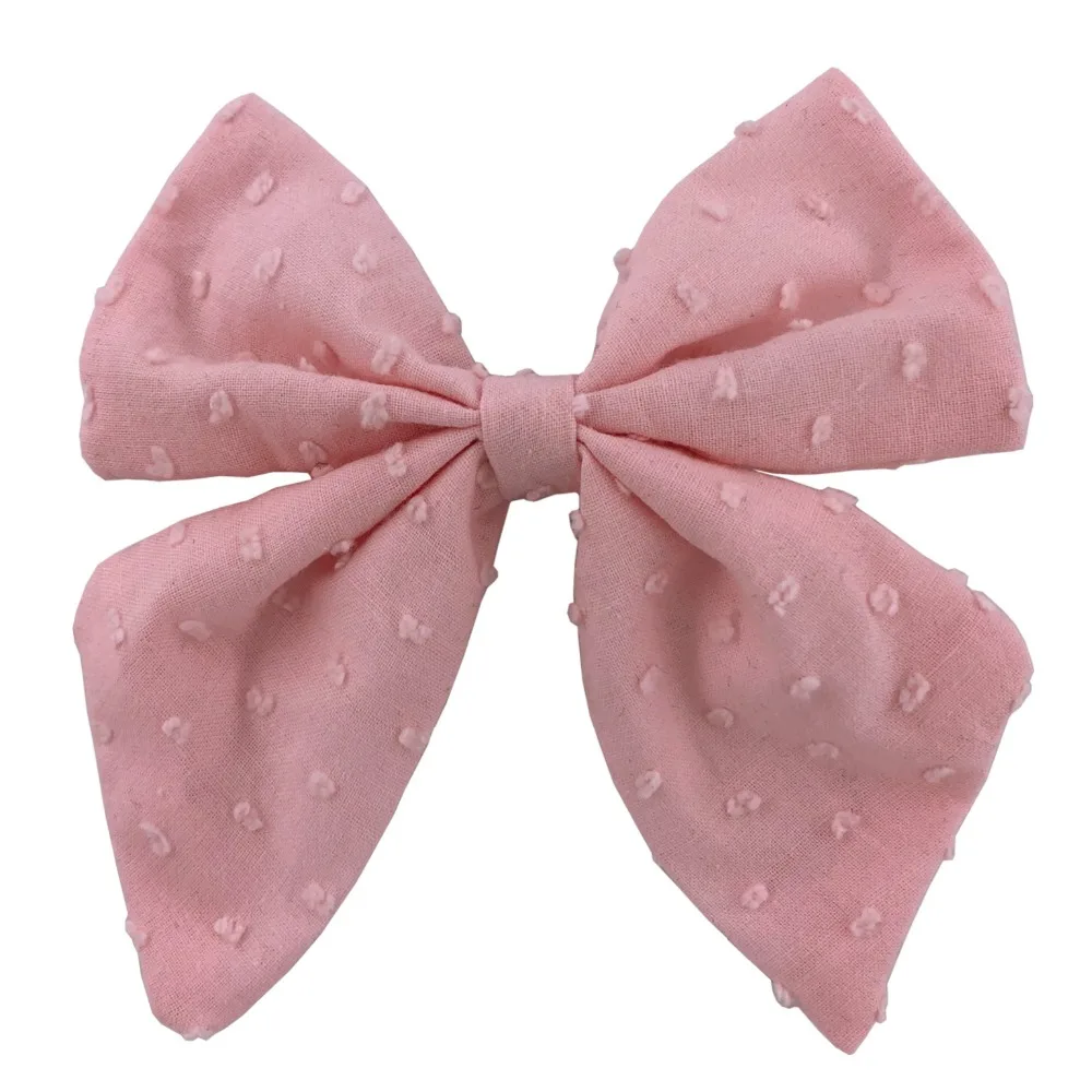 36pc/lot 12 Color U Pick Newborn Solid Cotton Fabric Bow With Clips Knotted Hair Bow For Children Kids Girls Hair Accessories