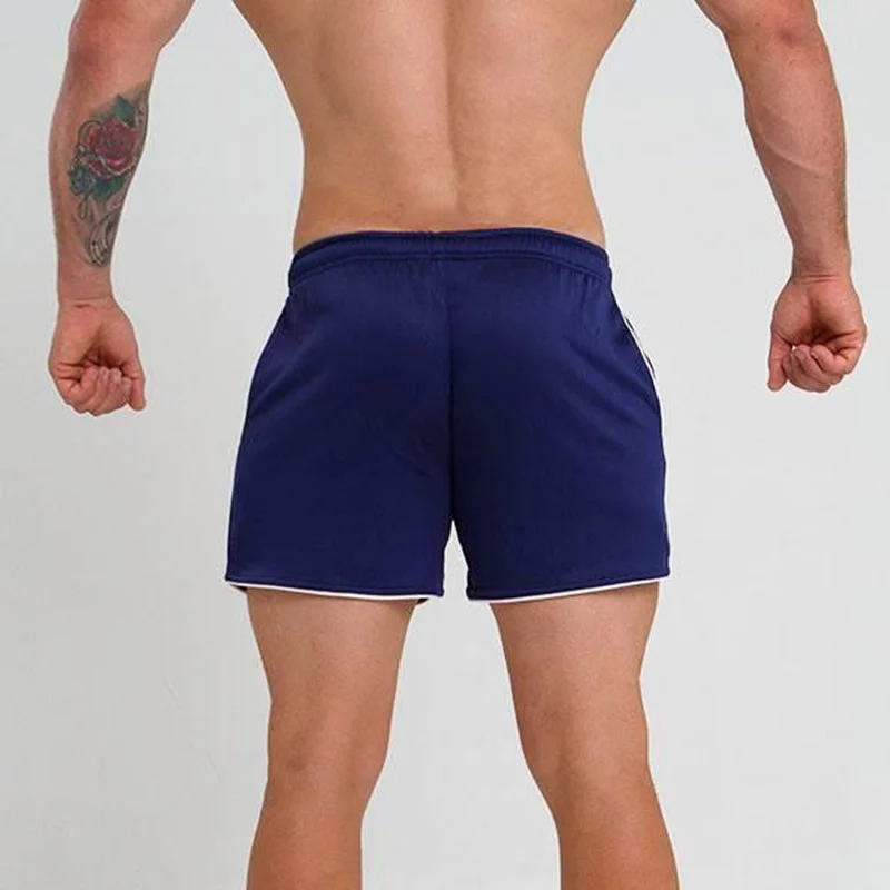 Модные мужские шорты для бега, быстросохнущие шорты для фитнеса EHCM