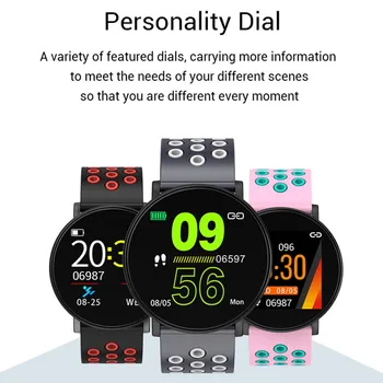 

Lagre Screen W8 Waterproof IP67 Fitness Track Smart Bracelet Heart Rate Monitor Multi Sports Mode Wristband