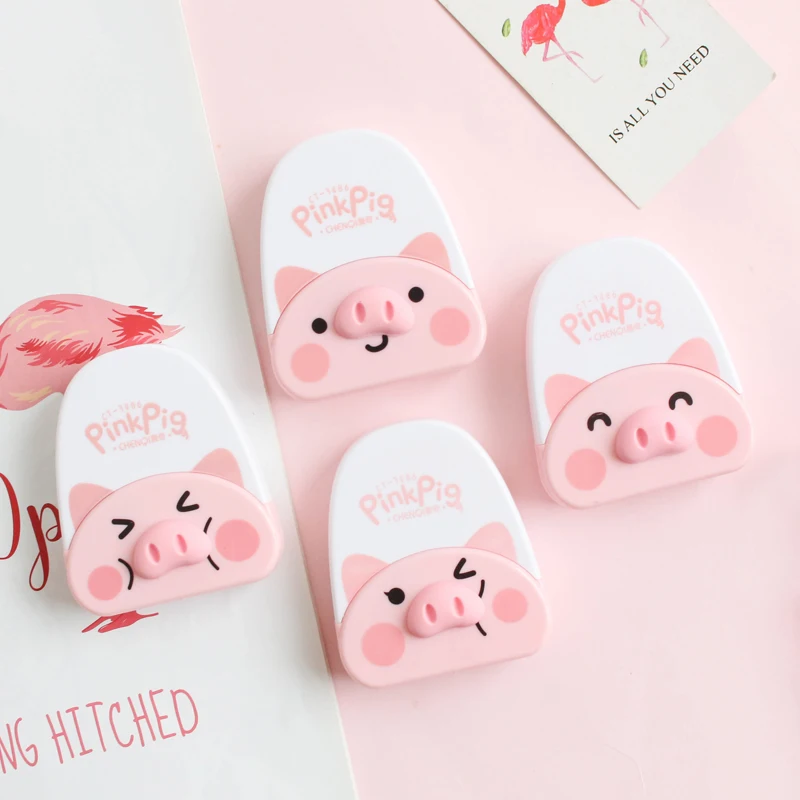 Мини Милая Розовая коррекция поросенка Корректирующая лента Kawaii канцелярский