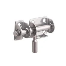 Stainless Steel Safety Door Bolts Latches Anti-Theft Lock Buckle Thickened Stainless Steel Bedroom Door and Window (Silver
