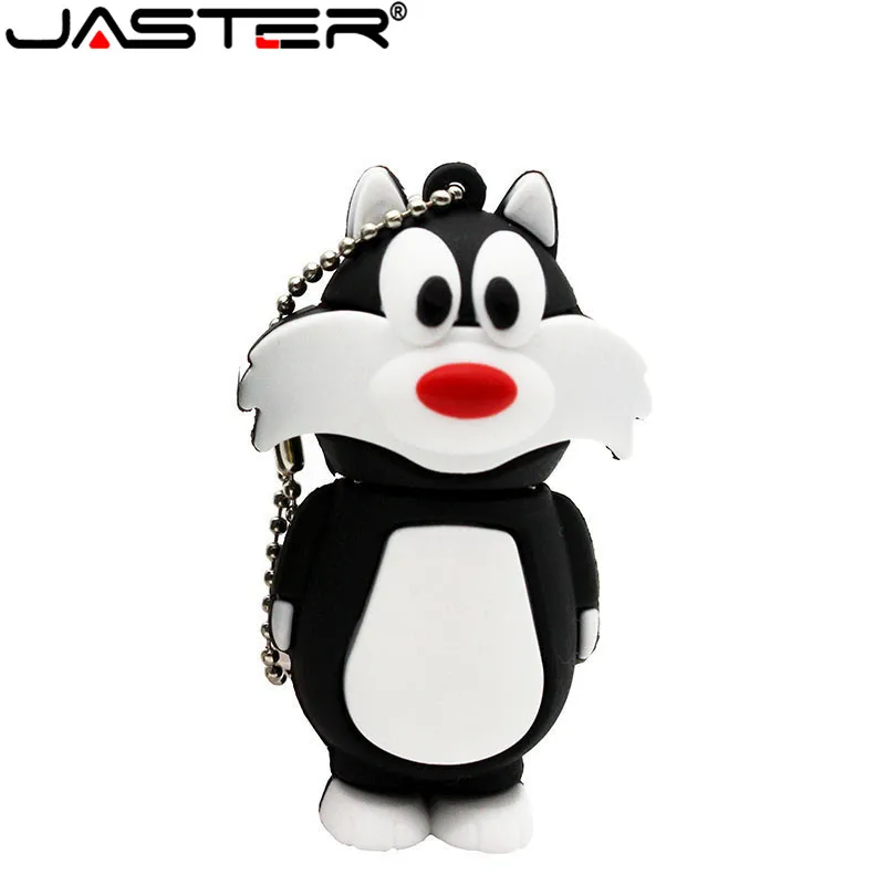 Buen trato Memoria USB 2,0 con dibujo de gato, Pen Drive de 4GB, 8GB, 16GB, 32GB, 64GB, 128GB, bolígrafo de creatividad, 100% capacidad Real aVjVrJx5y