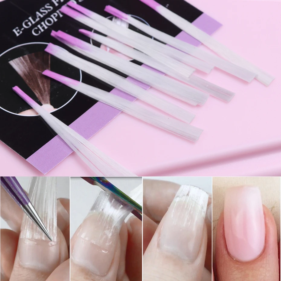 STZ Nail Art Fiberglass Form for UV Gel Polish Extension Acrylic Fibernail Building Spa Tool Salon Manicure Tips Accessory 6
