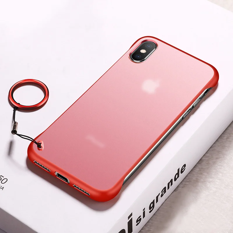 Матовый чехол для iPhone X XS MAX XR 6 6S 7 7S 8 Plus Модный чехол с током черный красный желтый синий цвет - Цвет: Красный