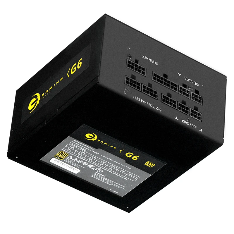 PSU для Great Wall полный модуль 80plus Gold ATX 12 В игра источник питания Номинальная 650 Вт Пиковая 750 Вт источник питания G6 GW-ATX650BL