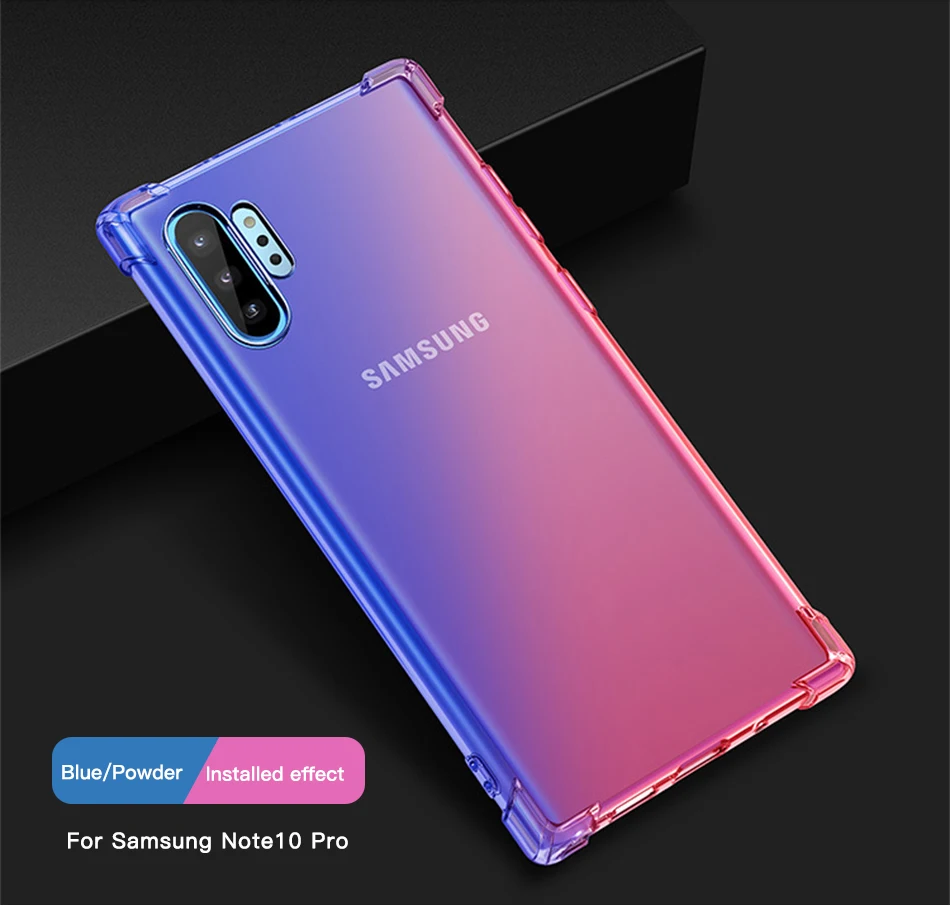 !ACCEZZ Luxury Colorful Case For Samsung Note 10 10+ Chic Style TPU Soft Ultra-thin For Note 10 10+ Protection Back Cover Shell (8)