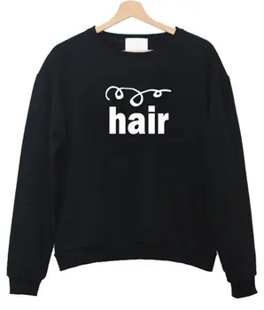 

Casual Hoody for Lady Funny Hipster Street Drop Ship CURLY HAIR Letters Print Women Sweatshirts