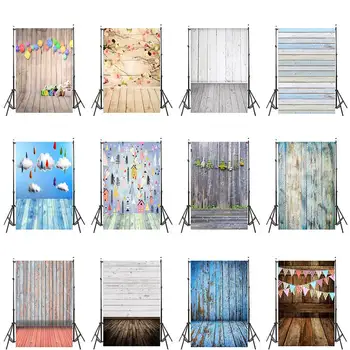

WHISM 5*7 Feet Stereoscopic Wood Board Theme Photography Background Cloth Photo Cloth Home Decoration Canvas